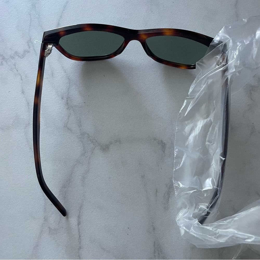 SAINT LAURENT 58mm havana cat eye sunglasses - Picture 5 of 8